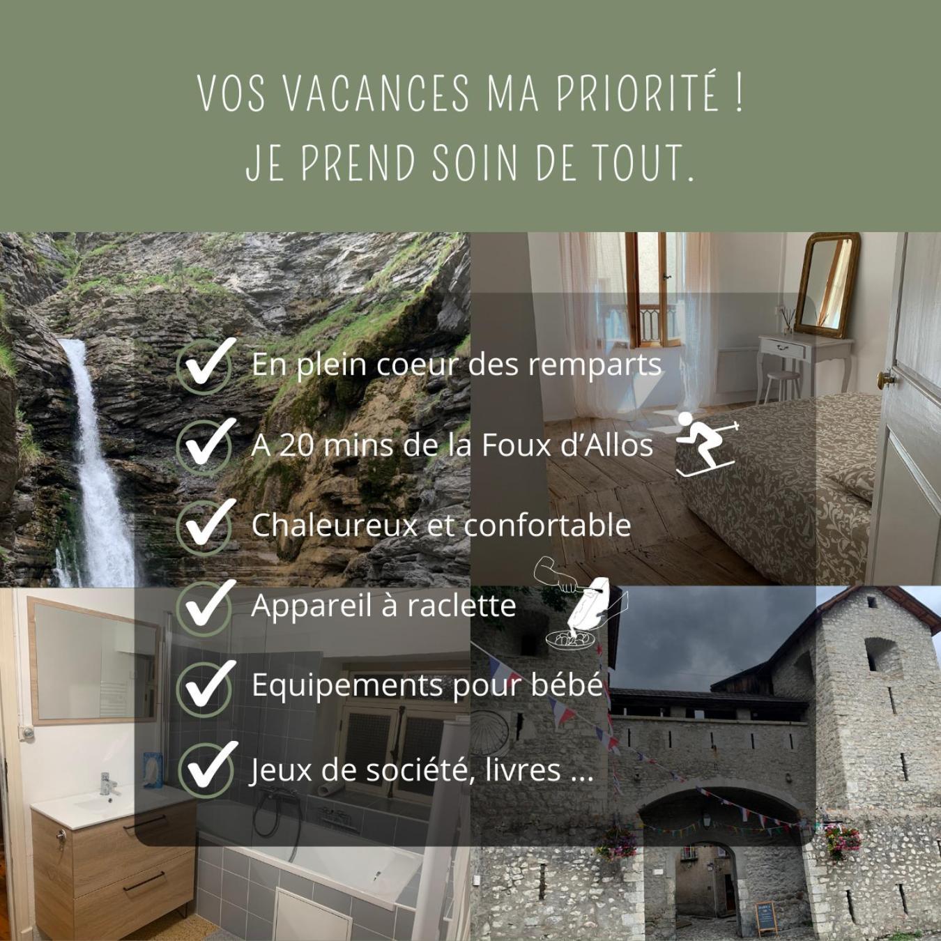Maison Familiale Des Remparts Colmars Eksteriør bilde